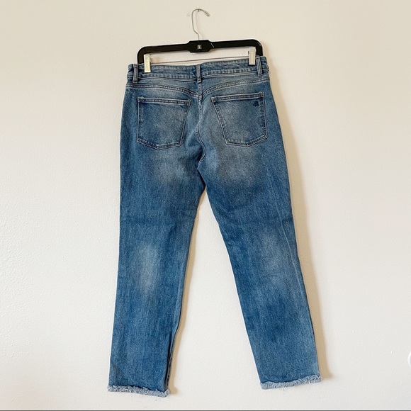 DL1961 Mara Instasculpt Straight Ankle Blue Jeans in Sea Salt 28 - Picture 6 of 7